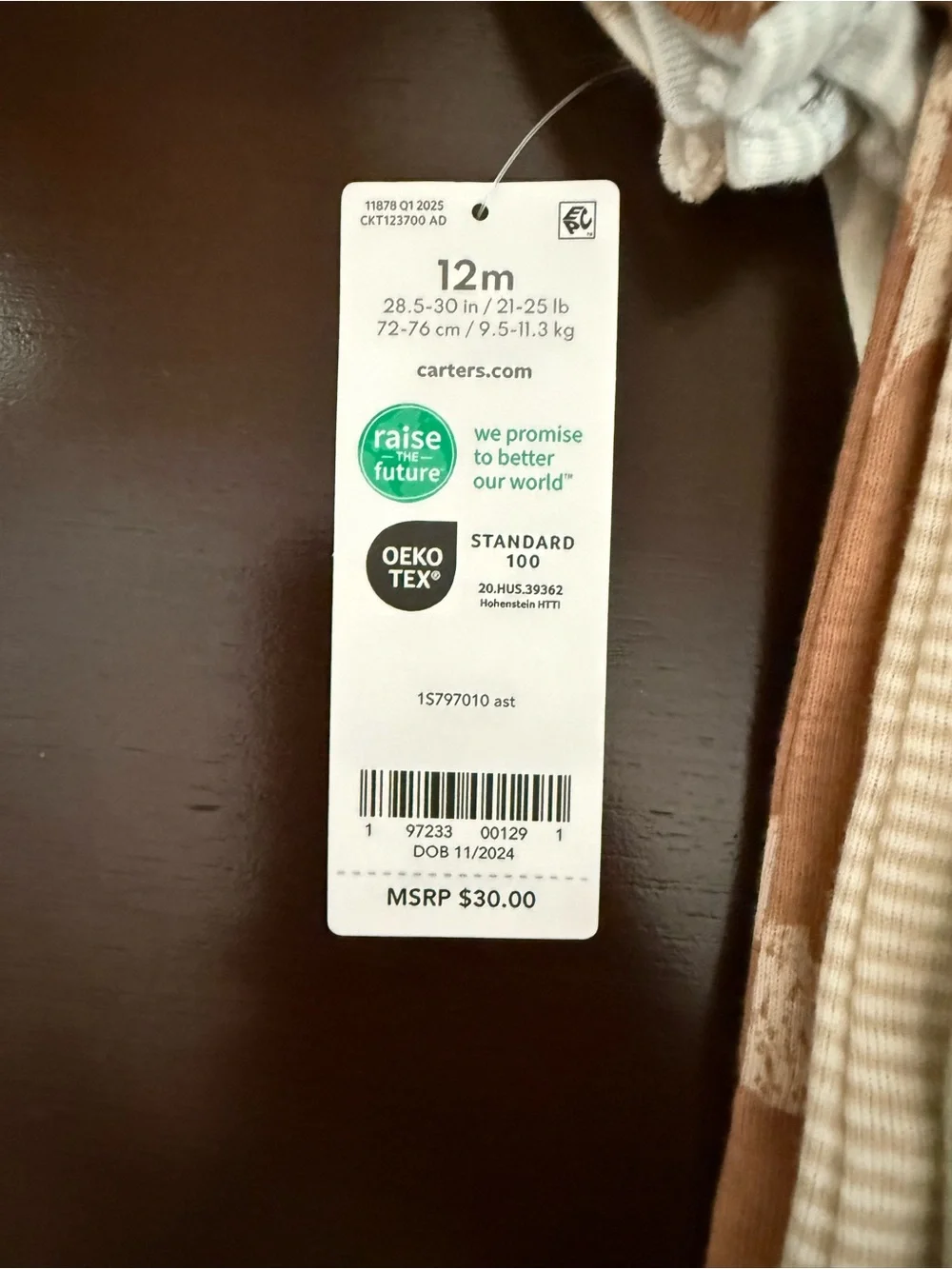 Carter's Safari Onesies (5-Pack) NWT